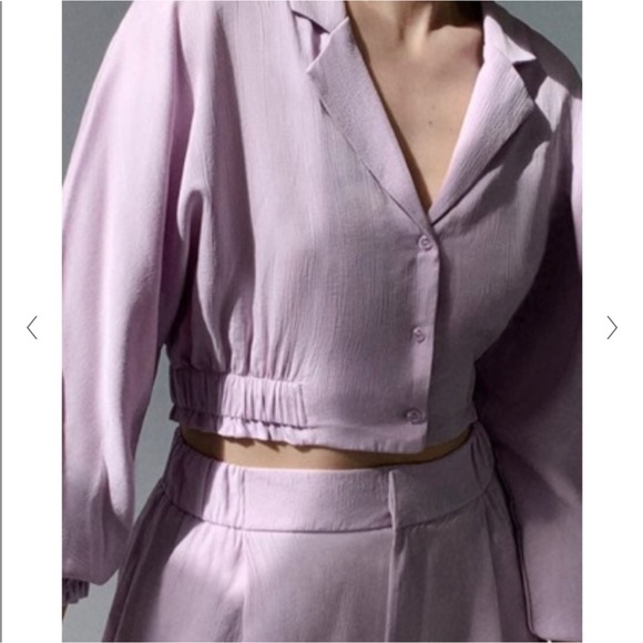 ZARA NWOT FLOWY LOUNGE TOP AND SHORTS SET XS - Picture 7 of 11